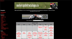 Desktop Screenshot of motorcycletrackdays.ca
